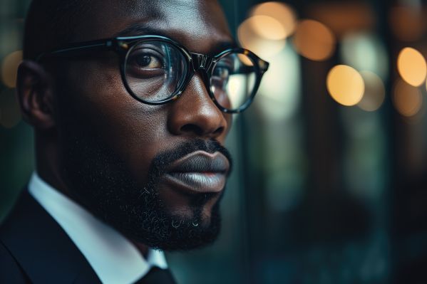 African Business Man Serious Look Portrait Free Image