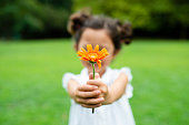 Girl with flower