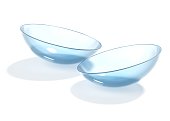 Contact lens isolated 3d rendering