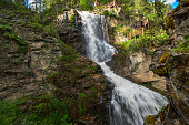Waterfall Kamishlinsky in the Altai Mountains