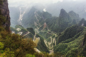 tianmen mountain winding road