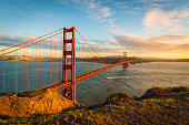 Sunset at the Golden Gate Bridge