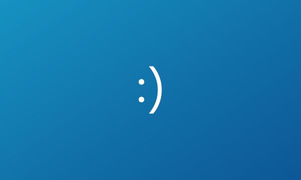 Microsoft BSOD Happy Smiley Free Photo