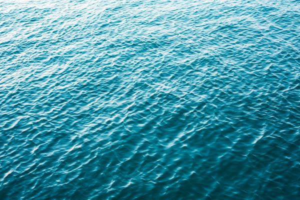 Minimalistic Blue Calm Sea Free Photo